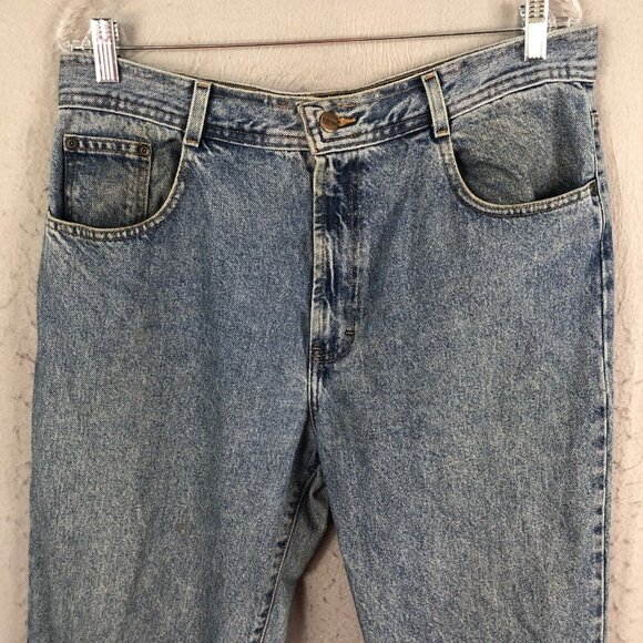 Vintage Structure Jeans Mens 36L Blue Denim Loose Baggy Y2K  Straight 90s Skater - Picture 2 of 16